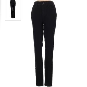 American Eagle AEO The Dream Jean Hi-Rise Jegging Black Stretch Denim 4 Long EUC